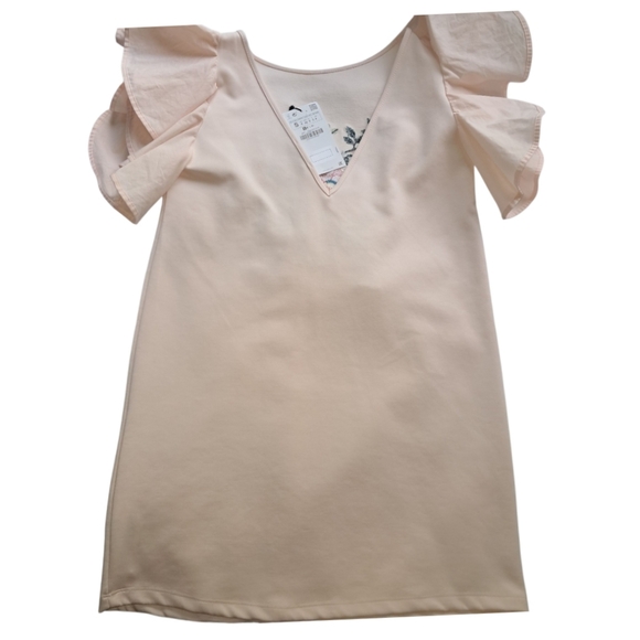 Zara Floral Mini Dress Embroidered Small - Picture 5 of 14